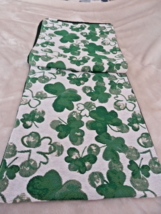 New Irish St Patricks Day Shamrock Tapestry Table Runner 13&quot; X 72&quot; Green Clovers - £22.91 GBP