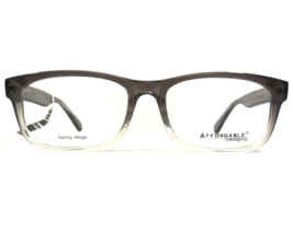 Affordable Designs Eyeglasses Frames FINN GRAY Clear Fade Square 56-18-150 - £36.58 GBP