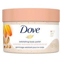 Dove Exfoliating Body Polish Scrub for Silky Skin Oatmeal & Calendula Oil Body S - £18.37 GBP