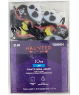 Haunted Living Halloween Pirate Skull Wire LED String Lights Battery Ope... - £7.07 GBP