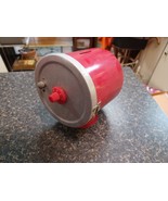 Vtg Red Metal Piggy Bank With Combination 1960s #2 - $558.87 MXN