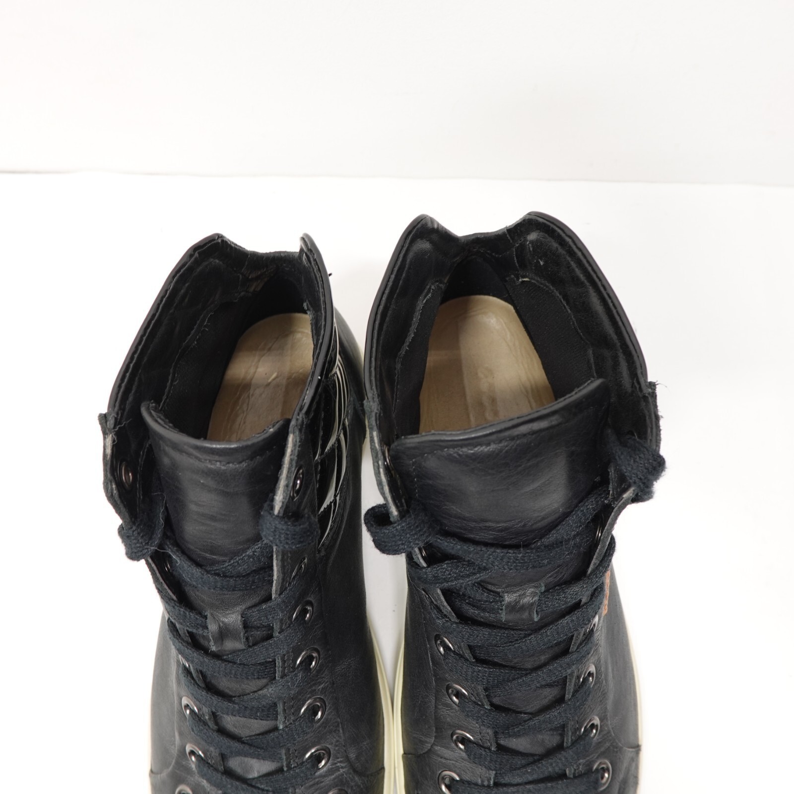 ECCO Soft 7 Quilted High Top Shoe Womens 38 Black Leather Sneaker Comfort Casual Item image 4