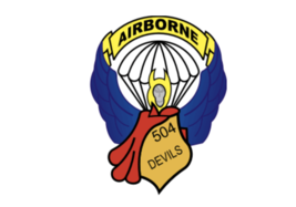 4&quot; 504th airborne devils army bumper sticker decal usa made - £21.10 GBP
