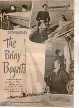 Humphrey Bogart Lauren Bacall 8x10 one page magazine photo clipping J7031 - £3.84 GBP
