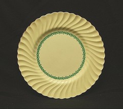 Vintage Lady Rodney by Minton 10-1/2&quot; Dinner Plate Inner Aqua Buds on Green Vine - £15.81 GBP