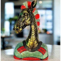 ASR 14&#39;&#39; Zerba Statue Showpiece Zebra Bust Sculpture Animal Decorative Items for - £118.83 GBP