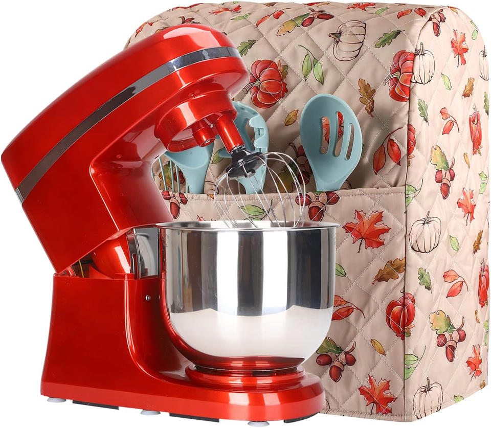 Primary image for Kitchen Aid Mixer Cover,Mixer Cover with Maple Leaf Pumpkin Print Compatible wit