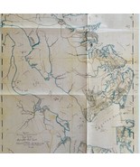 Cram Map Virginia Civil War Reproduction 2004 24 x 17&quot; Military History ... - $570.99 MXN
