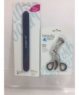 (2) Beauty 360 Perfect Eyelash Curler &amp; 2 Nail File Padded Salon Board - $5.47 CAD