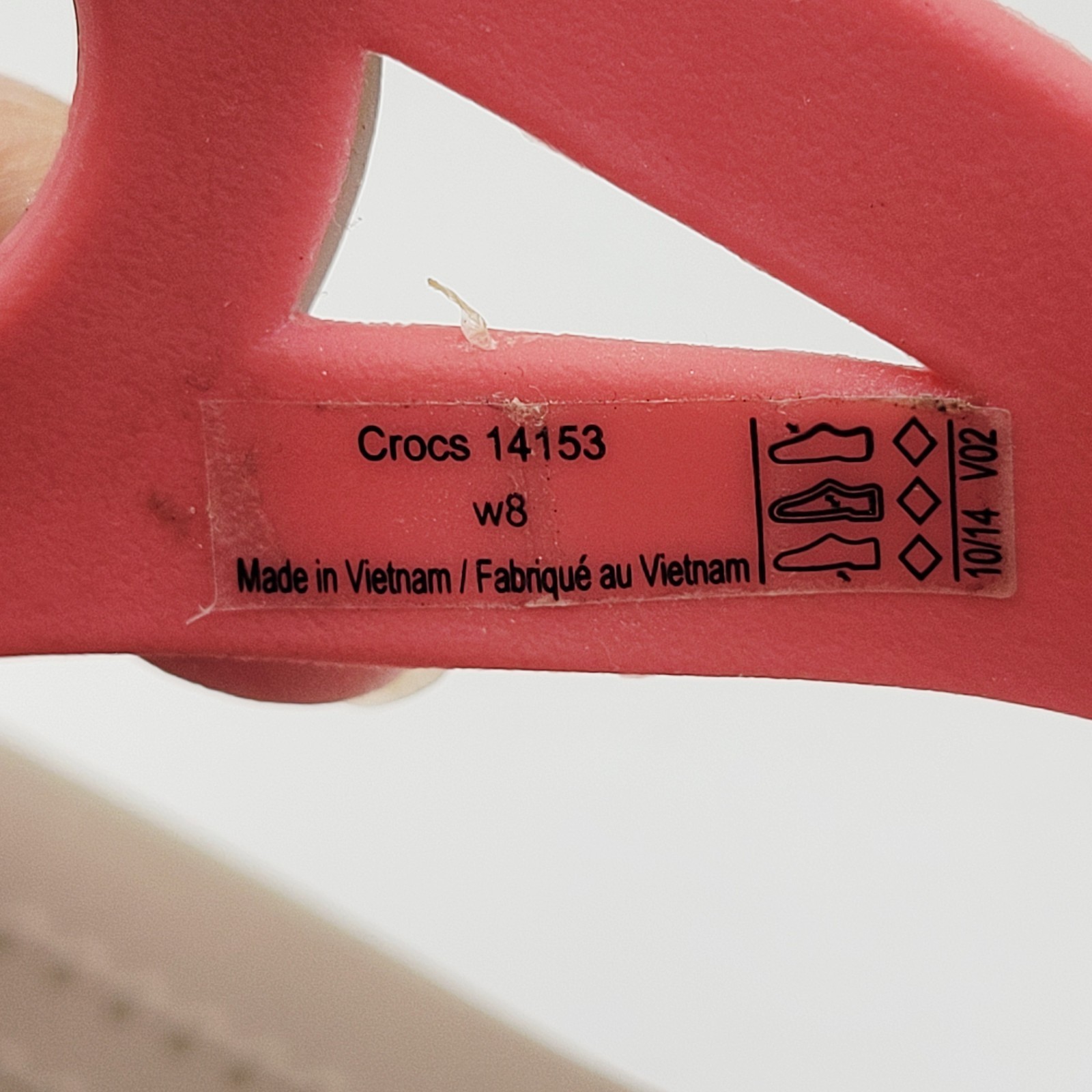 Crocs Sanrah Matte Circle Wedge Flip Sandal Women's Size 8 Coral/Tumbleweed  Item image 11