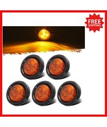 Versatile 2&quot; Amber LED Side Marker Lights - 5-Piece with Grommets Included - $622.39 MXN