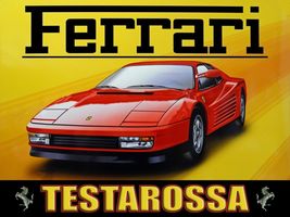 Ferrari Testarossa Metal Sign - $39.95