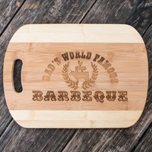 Bamboo - Dad&#39;s World Famous Barbeque - Cutting Board 14&#39;&#39;x9.5&#39;&#39;x.5&#39;&#39; - £30.89 GBP