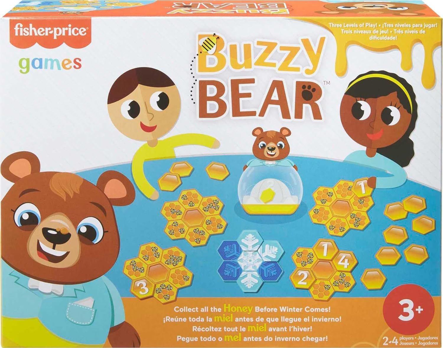 Buzzy Bear Cooperative Kids Game for 2 to 4 Players 3 Years Old Up with 3 Levels - $23.50