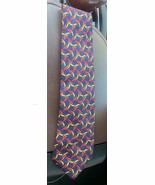 Lands End Tie Mens Silk Long Red Blue Yellow Classic Chili Peppers Design - $20.15 CAD