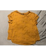 Simply Vera Vera Wang Women’s XL Burnt Orange Floral Textured Short Slee... - $12.27 CAD