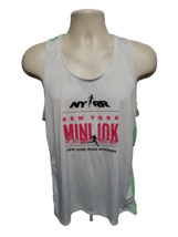 NYRR New York Road Runners Mini 10K Run Womens Green White XL Sleeveless... - $19.80