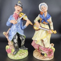 Villa Roma Created By Rossano Japan Figurines Peasants Playing Musical I... - $82.25