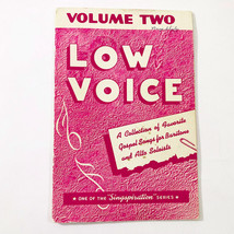 Low Voice Volume Two Songbook Gospel Songs Alto Baritone Singspiration Series - £11.86 GBP