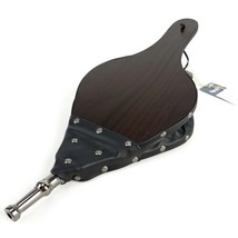 Fireplace Blowers Dark Brown Wood Bellow 15&quot;x 7&quot; Camping Fire Air Fan New - $21.76