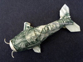 Handmade Item - Origami Koi Fish - Made With Real Money - Cash Gift - £19.94 GBP