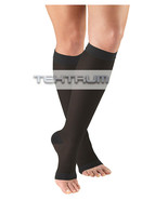 Tektrum (1 pair) Knee High Firm Compression Socks 23-32mmHg- Open Toe, B... - £14.30 GBP