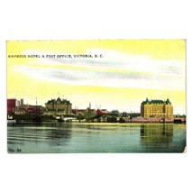 Vintage Postcard Empress Hotel Post Office Victoria British Columbia - £9.03 GBP