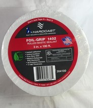 NEW 1 Roll Hardcast Carlisle Foil Grip 1402 Rolled Mastic Sealant Tape 3&quot; x 100&#39; - £37.54 GBP
