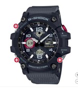 Casio Mens Watch G-Shock Mudmaster GSG100-1A8WC Stainless Steel Solar 200m - $318.34 CAD