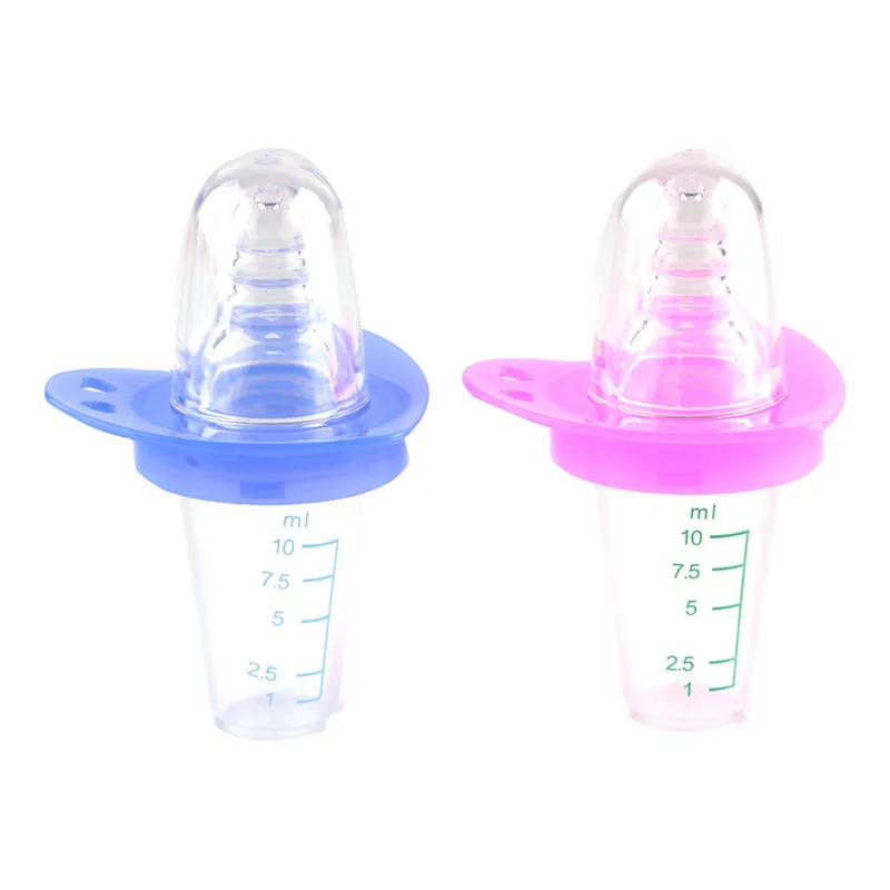 Play 2 Colors Comfortable Soft Babies Feeding Pacifier Baby Medicine Feeder With - £22.91 GBP