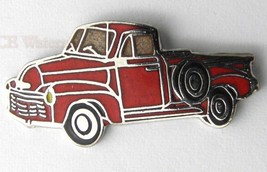 Chevy Chevrolet 1953 Red Pickup Truck Lapel Pin Badge 1 Inch - £4.41 GBP
