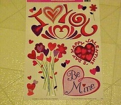 Static Window Clings Valentines Day I Love You Hearts New - $8.86