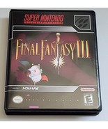 Final Fantasy III 3 CASE ONLY Super Nintendo SNES Box BEST Quality Avail... - $12.81