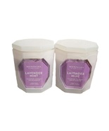 Lavender Mint Candle Slatkin Scentworx 3 Wick 14.5 oz each - Lot of 2 - $44.99