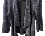 Joseph RibKoff Open Front Jacket Size 2 Black Cruise Party Sparkly - $49.21