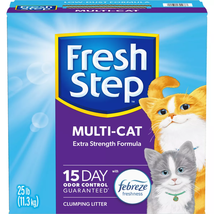 Fresh Step Multi-Cat Scented Litter w/ the Power of Febreze Clumping Cat Litter - $30.50+