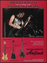 Faith No More Billy Gould 1985 Aria Pro II Integra IGB Series Bass guitar ad - $4.01