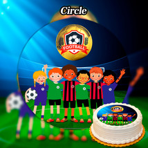 Edible Kids Football Cake Topper Personalised - £8.01 GBP