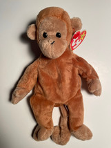 Ty B EAN Ie Baby Bongo The Monkey Toy 1995 New With Tags Vintage - £10.97 GBP