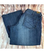 Ariat TROUSER Jeans Womens Size 33R Blue Mid Rise Wide Leg Denim Pants 3... - £29.81 GBP