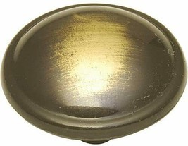 Style Selections 1.22in/31mm Antique Brass Finish Knob Model #Z1401-31-ABH-1 - £0.76 GBP