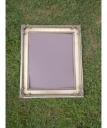 Vintage Wood Silver Gold Gilt Picture Frame 21 x 26&quot; MCM Chunky Wavy Edge - $41.61 CAD