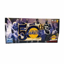 Vtg LOS ANGELES LAKERS (1998) 50th Anniversary Pin + Picture Card Forum Giveaway - £18.94 GBP
