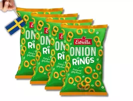 4 Bags Estrella Onion Rings  Crispy &amp; Savory Snack, 200g (7.05oz) - $29.92