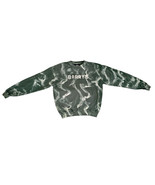 BARRY&#39;S Bootcamp Green Marble Dye Oversized Crop Pullover Women&#39;s Sz L - $26.05 CAD