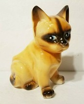 Vintage Siamese Cat Kitten Ceramic Planter by D-Ann Japan Rare - £13.36 GBP