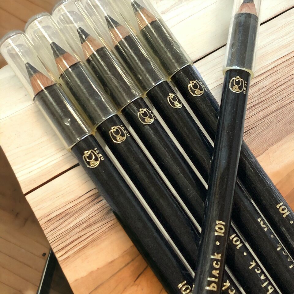6 pk MOMTAZ Professional Eyes Black Eyeliners 0.06 oz 101 BLACK MADE IN USA - $8.95