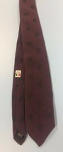 Robert Talbott Men’s Neck Tie Maroon Jonathan’s Of Chattanooga Italy  - $12.86