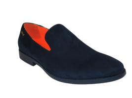 Men Tayno Dressy Casual Soft Suede Comfortable Slip on Loafer #ALPHA S Navy - $59.99