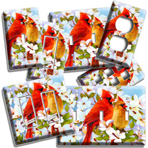 Cardinal Birds Magnolia Flowers Tree Light Switch Outlet Wall Plates Room Decor - £8.93 GBP+